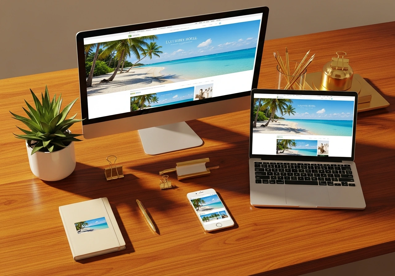 Hotel website design and SEO